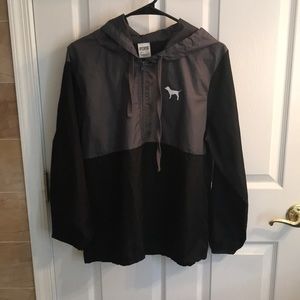 VS PINK Quarter Zip Windbreaker